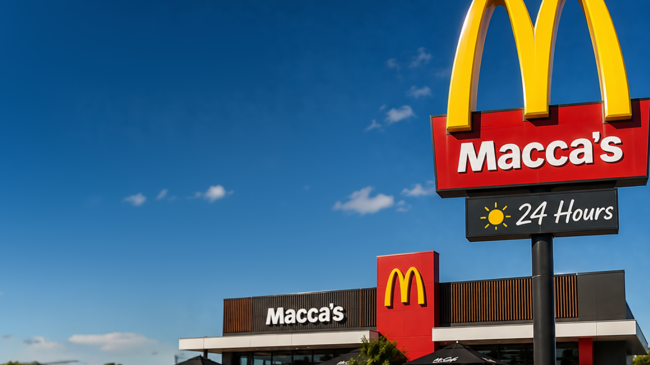 McDonald’s restaurant in Australia with the Golden Arches